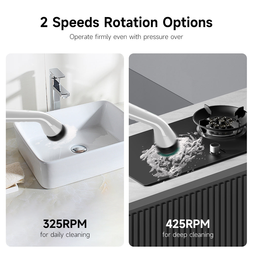 TOKO Universal Electric Cleaning Brush + 7 Additional Brush Attachments